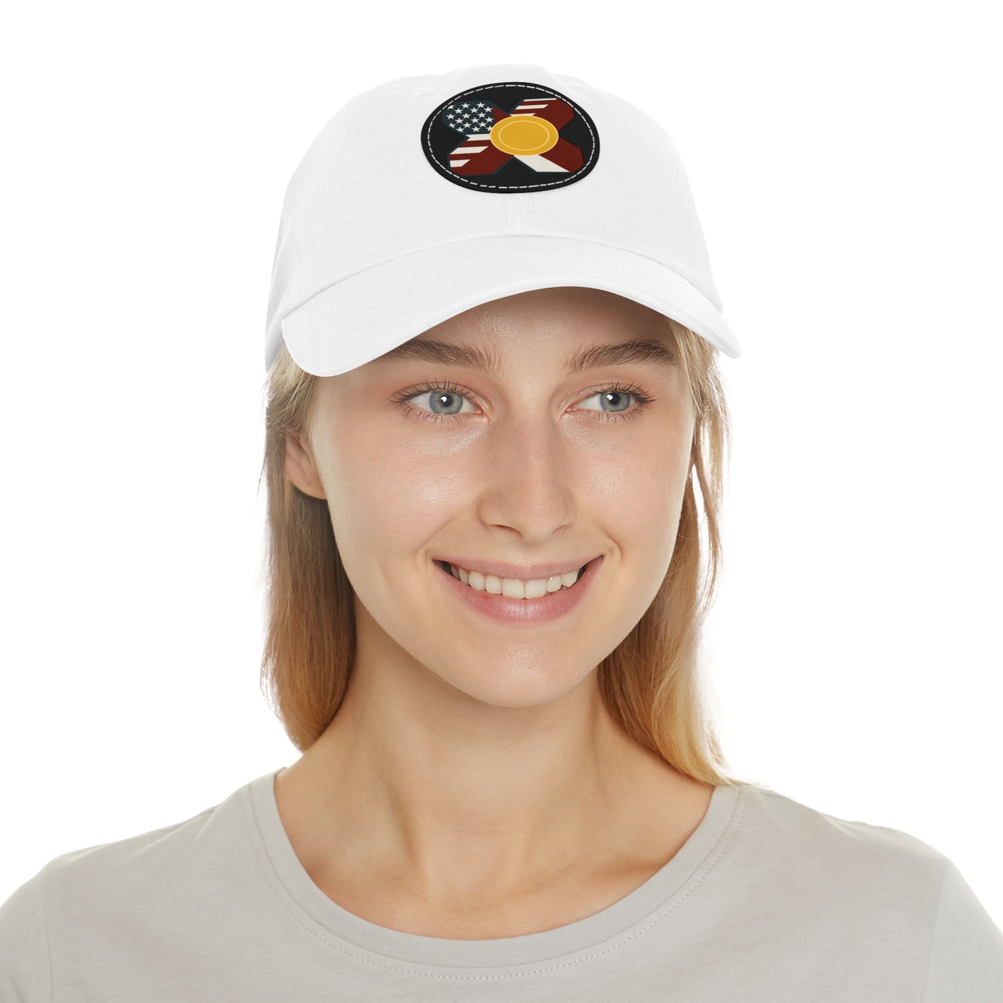 Leather Patch Strap Cap