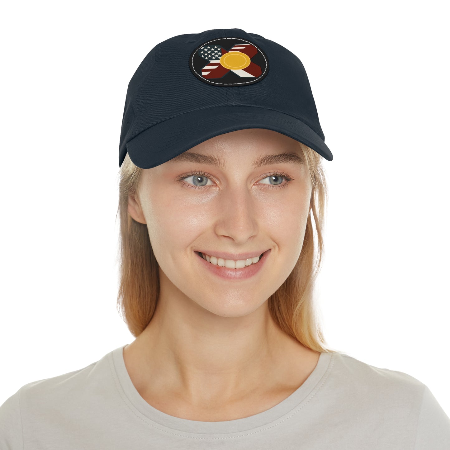 Leather Patch Strap Cap