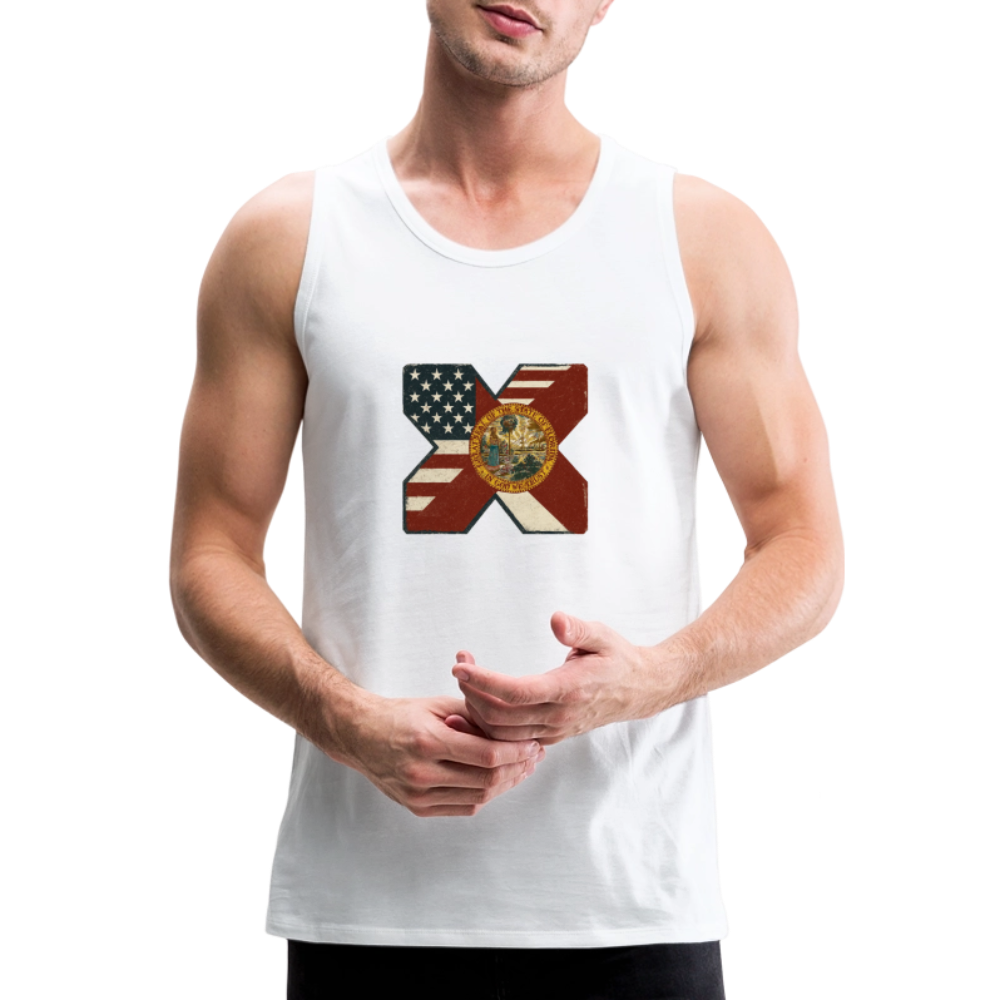 FLAmericans Men’s Premium Tank - white