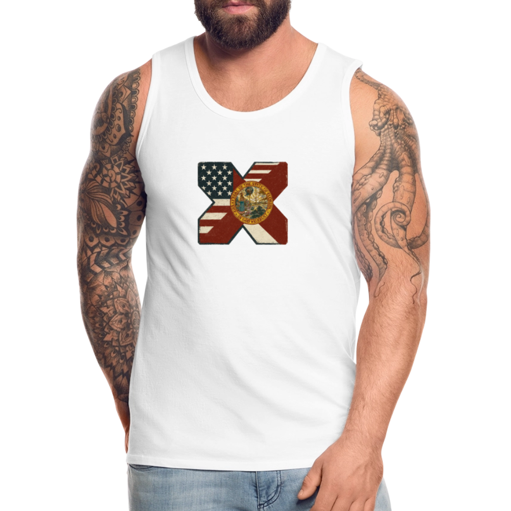 FLAmericans Men’s Premium Tank - white