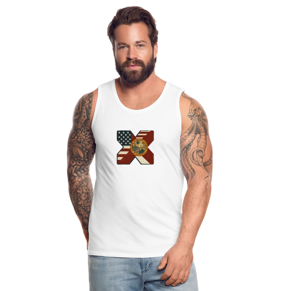 FLAmericans Men’s Premium Tank - white