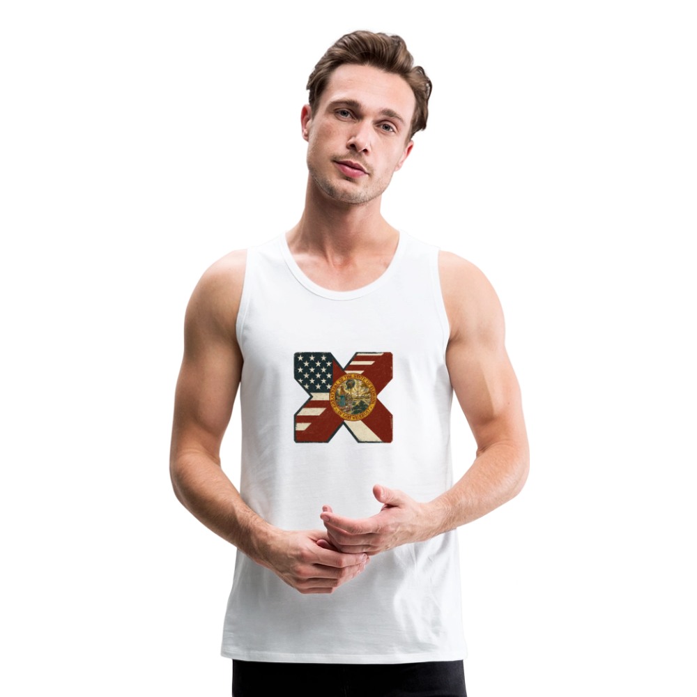 FLAmericans Men’s Premium Tank - white