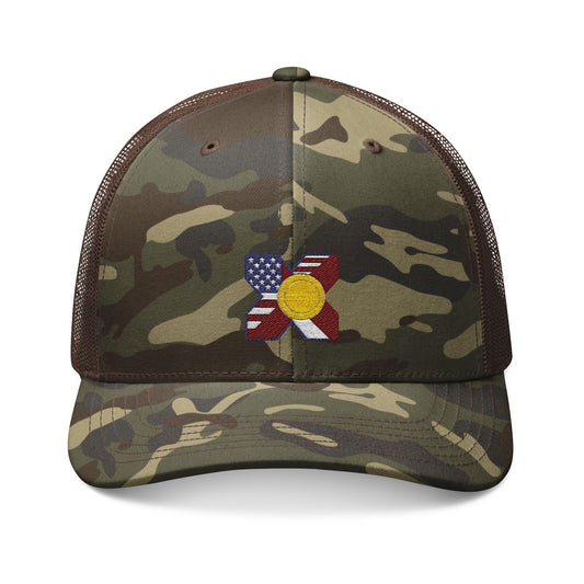 Heavy-Duty Camouflage Trucker Hat Embroidered