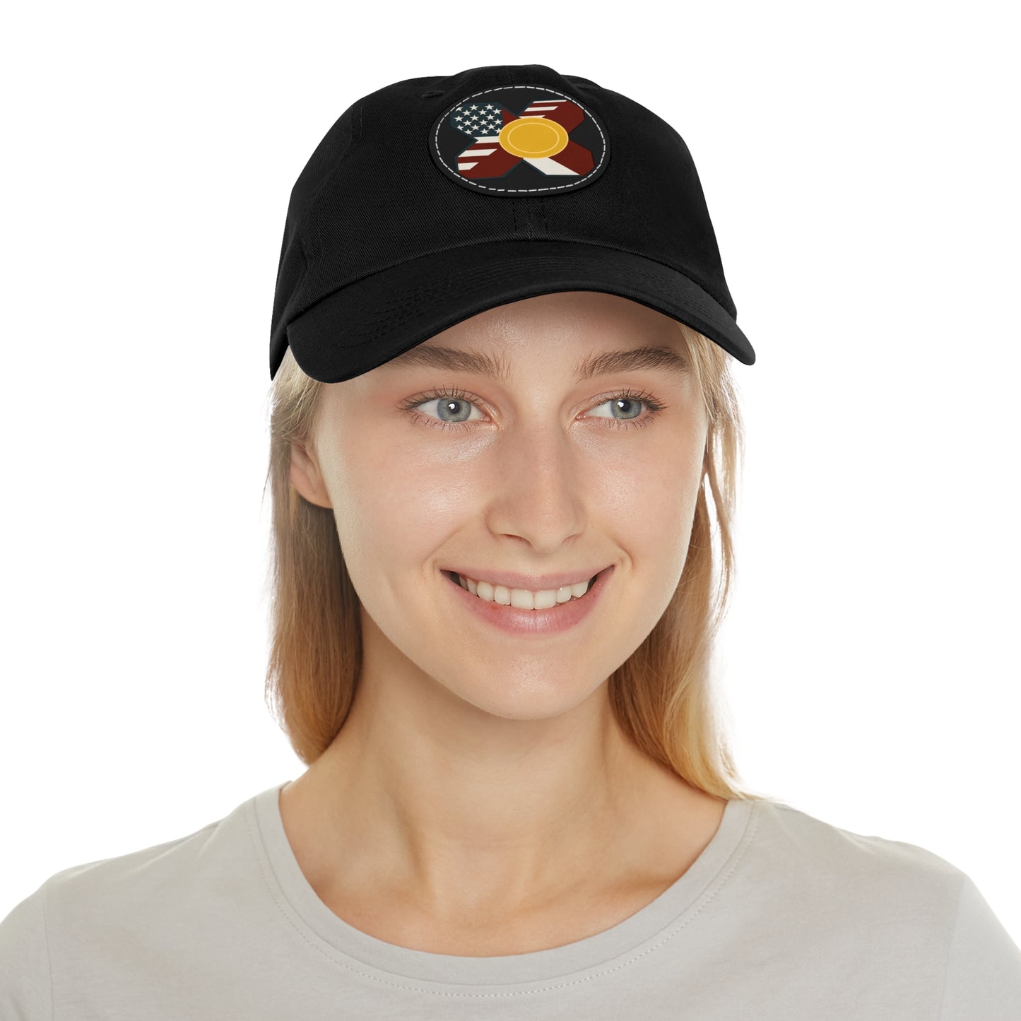 Leather Patch Strap Cap