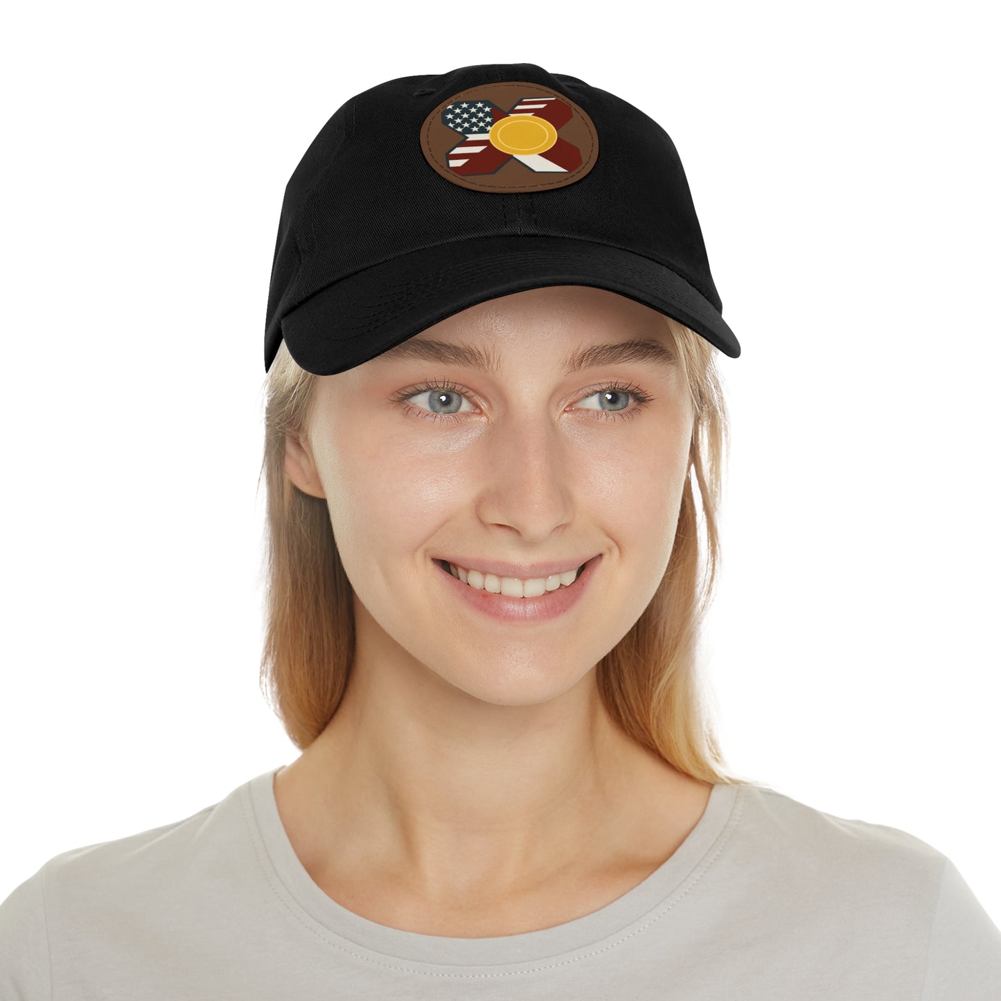 Leather Patch Strap Cap
