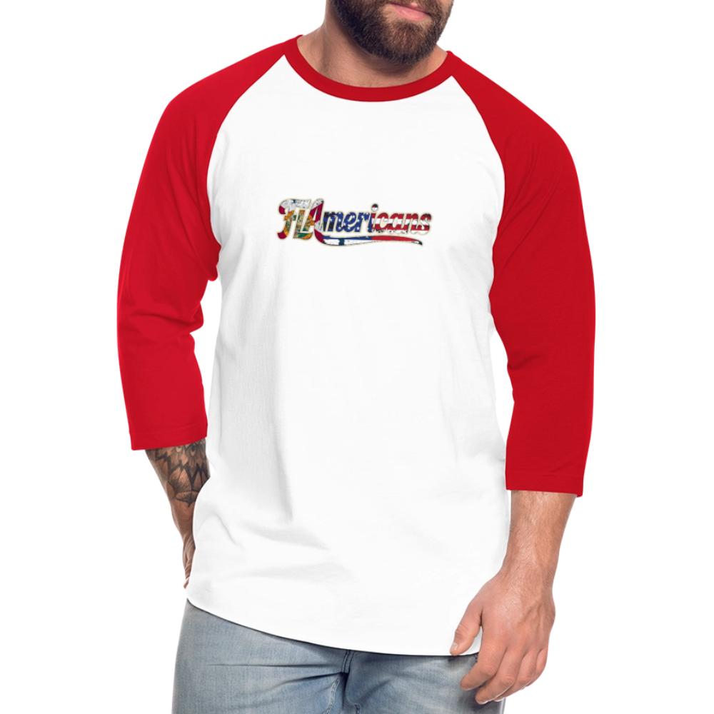 Baseball Tee - white/red