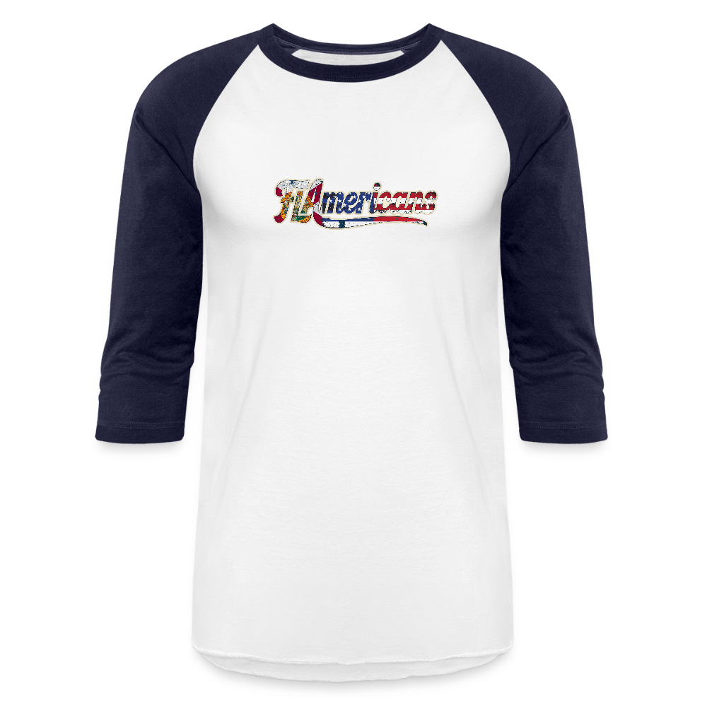 Baseball Tee - white/navy