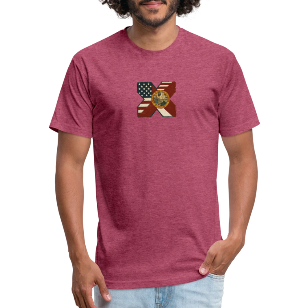 FLAmericans Premium Fitted - heather burgundy