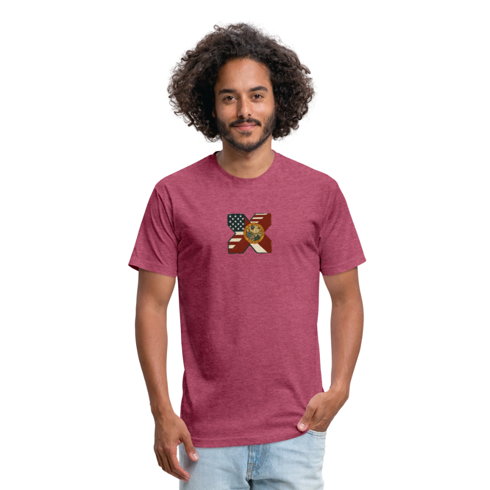 FLAmericans Premium Fitted - heather burgundy