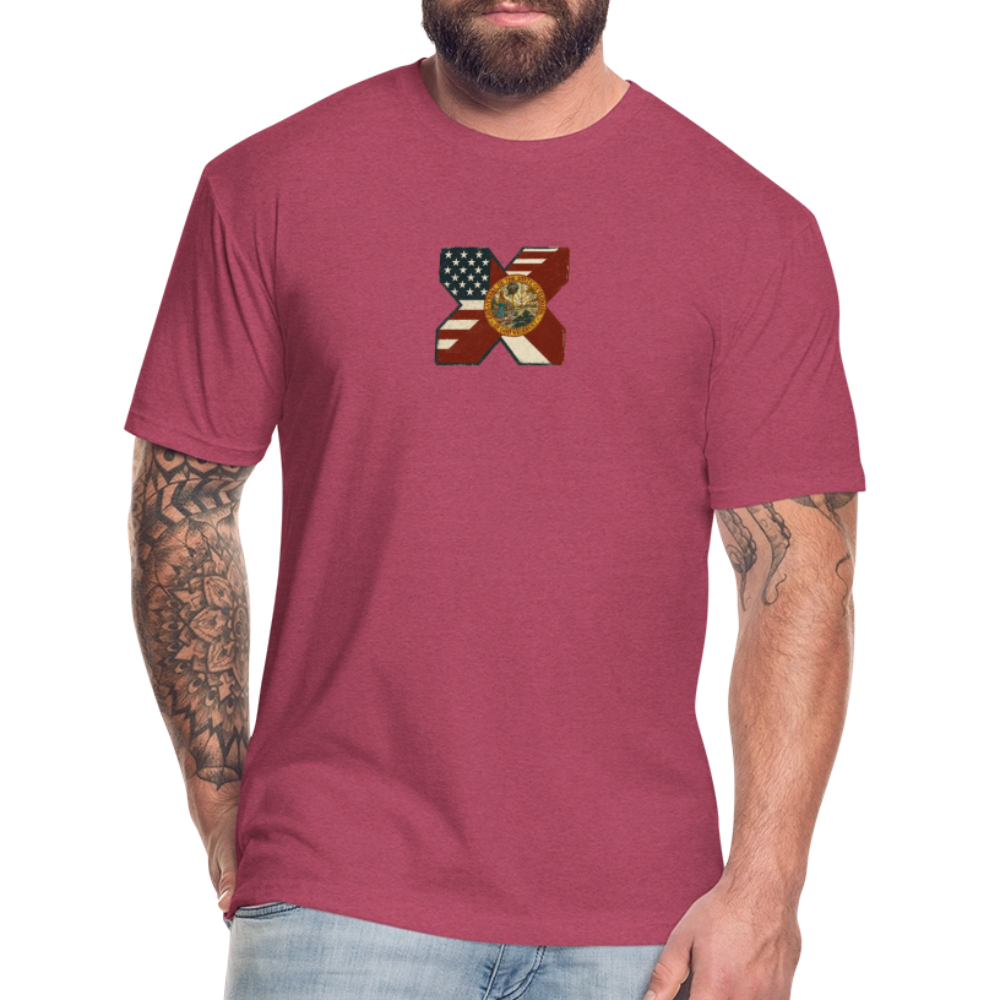 FLAmericans Premium Fitted - heather burgundy