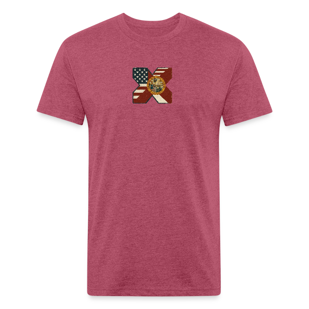 FLAmericans Premium Fitted - heather burgundy