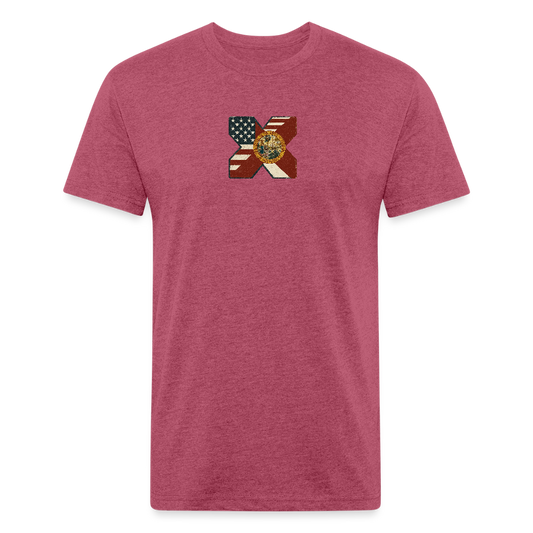 FLAmericans Premium Fitted - heather burgundy
