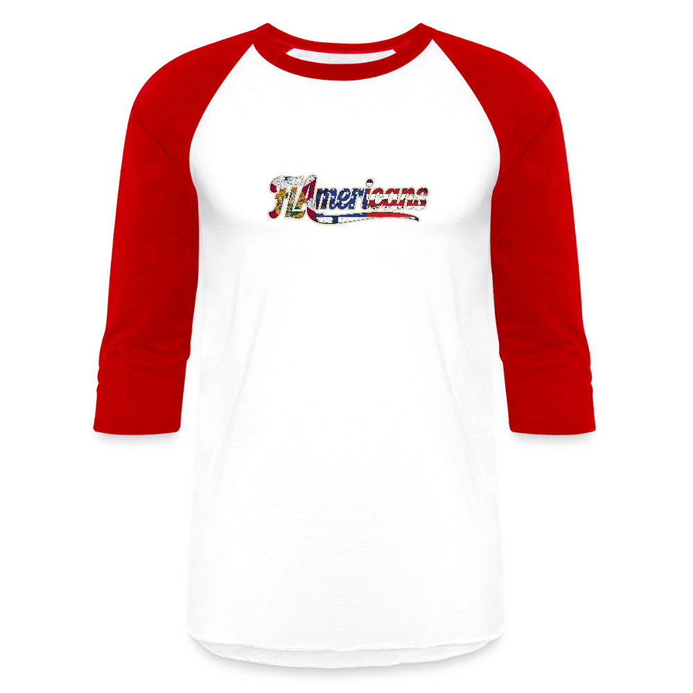 Baseball Tee - white/red