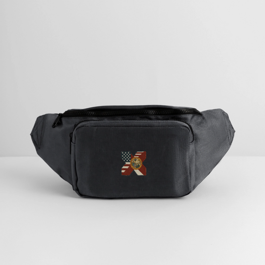 FLAmericans Large Crossbody Hip Bag - charcoal gray