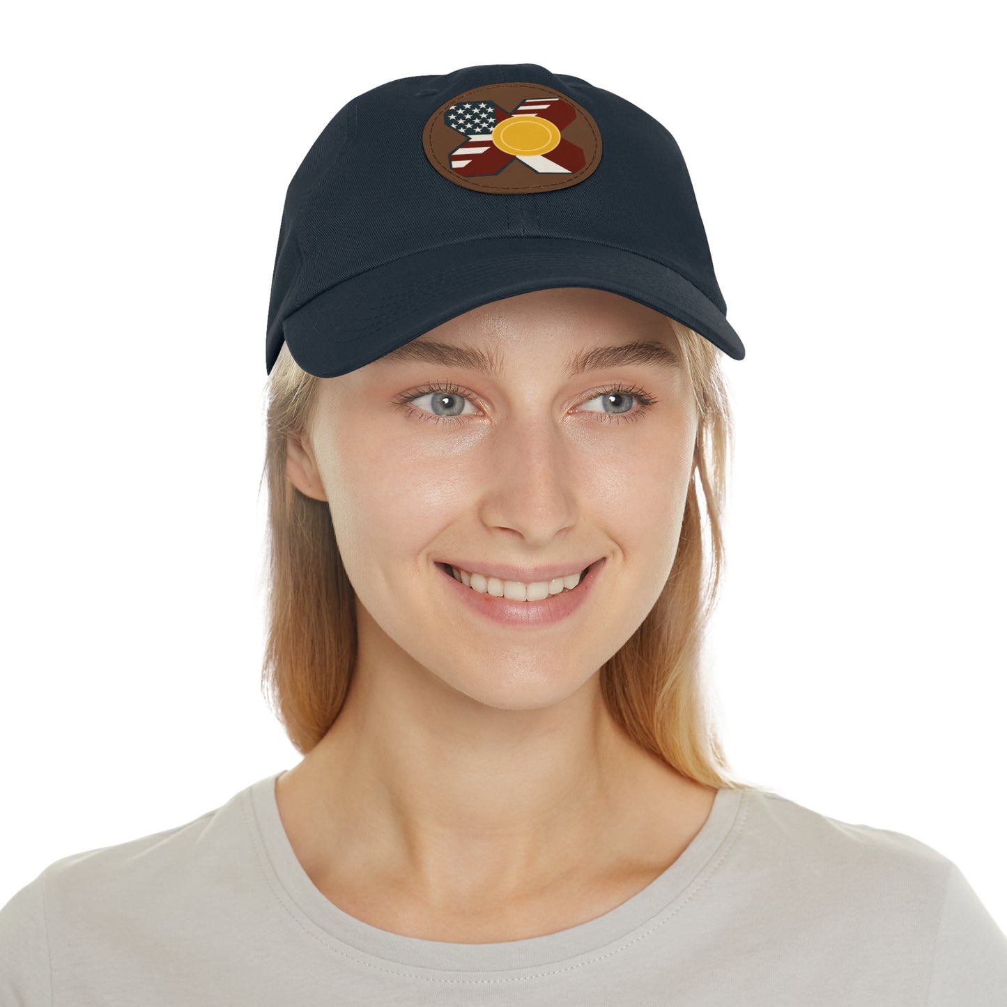 Leather Patch Strap Cap