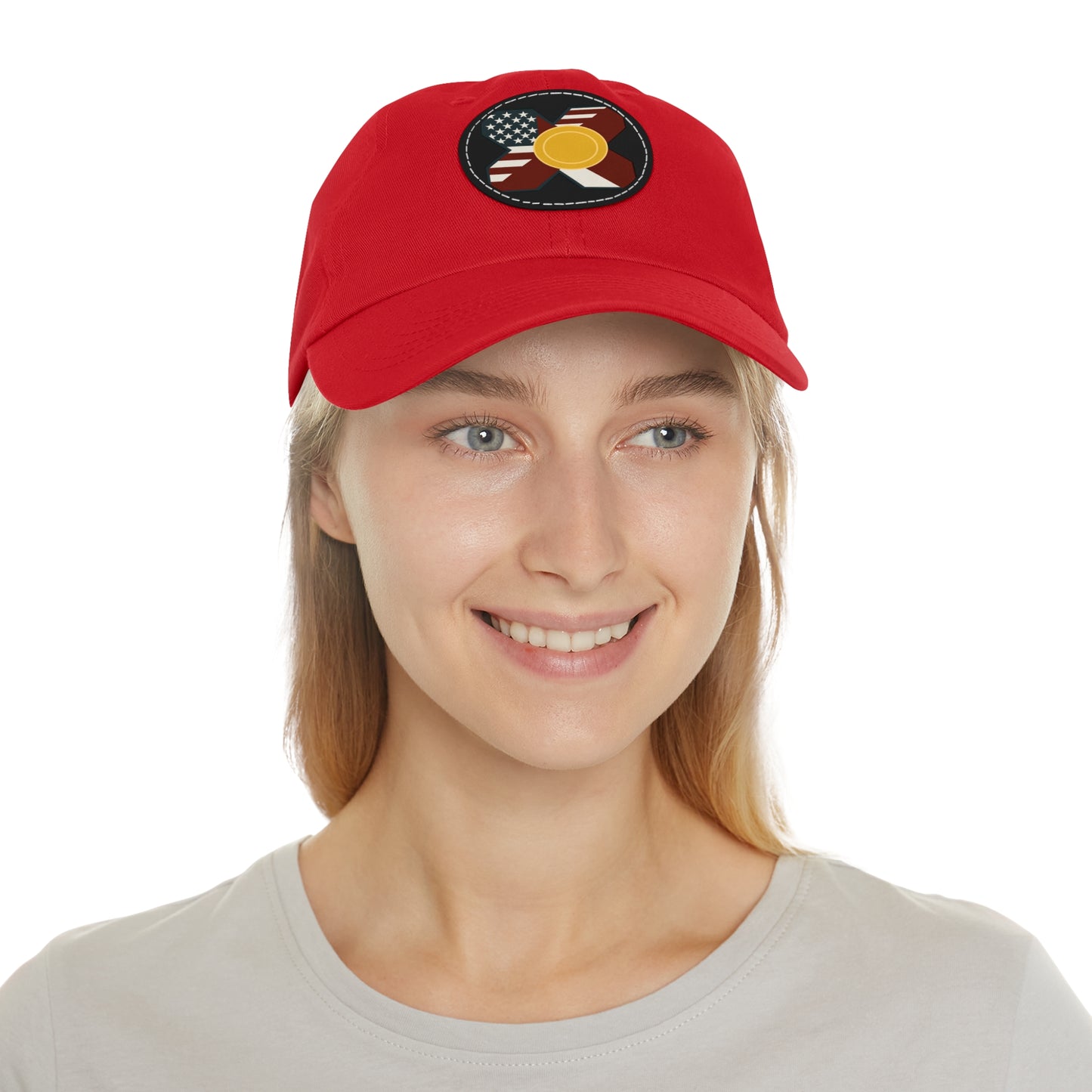 Leather Patch Strap Cap